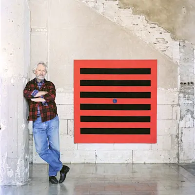 Donald Judd with untitled, 1961. Photo 1993.