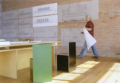 Donald Judd. Photo 1993.