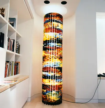 Massada Lamp, 1991, Semi-soft polychrome urethan