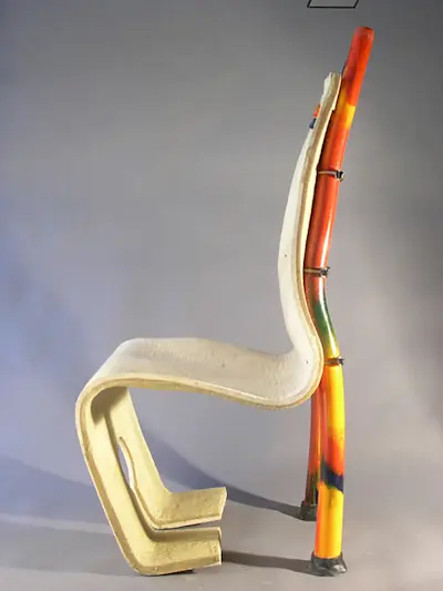 Crosby Felt Chai, 1998, Felt, Huretane, epoxy resin
