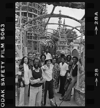 John Outterbridge and the staff of the Watts Towers Arts Center, via Calisphere