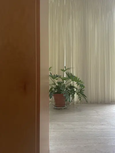 Mies denied Edith a wardrobe in the beginning telling her to hang her belongings on a coat hook in the bathroom.