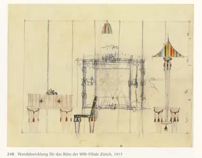 Image courtesy of Peter Noever, Dagobert Peche und die Wiener Werkstatte, Hatje, 1998.
