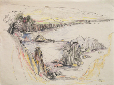 Sea Ranch SR II-44, 1979 Ink and colored pencil on paper