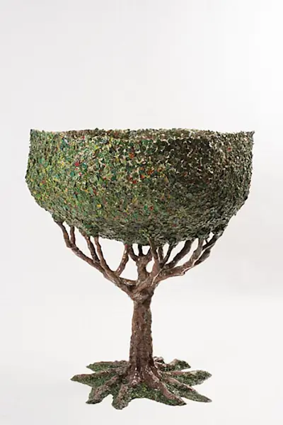 Vaso Albero XXL, 2016, Papier mache, polyurethan resin