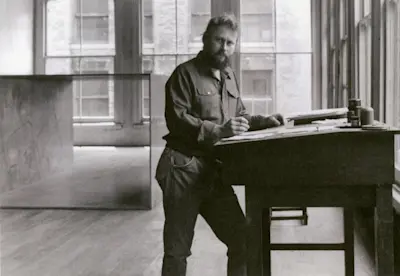 Donald Judd. Photo 1976.
