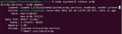 Verify XRDP