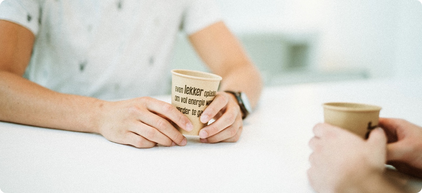 Every visitor to of the Virtuagym office can expect a warm cup of coffee.