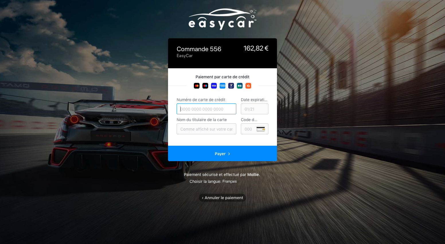 Personnalisez votre page de paiement