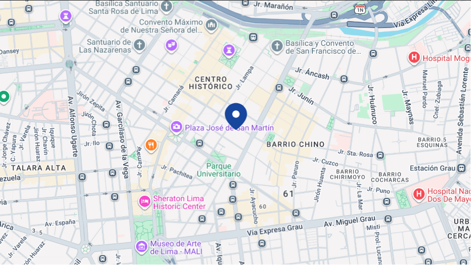 mapa lima centro