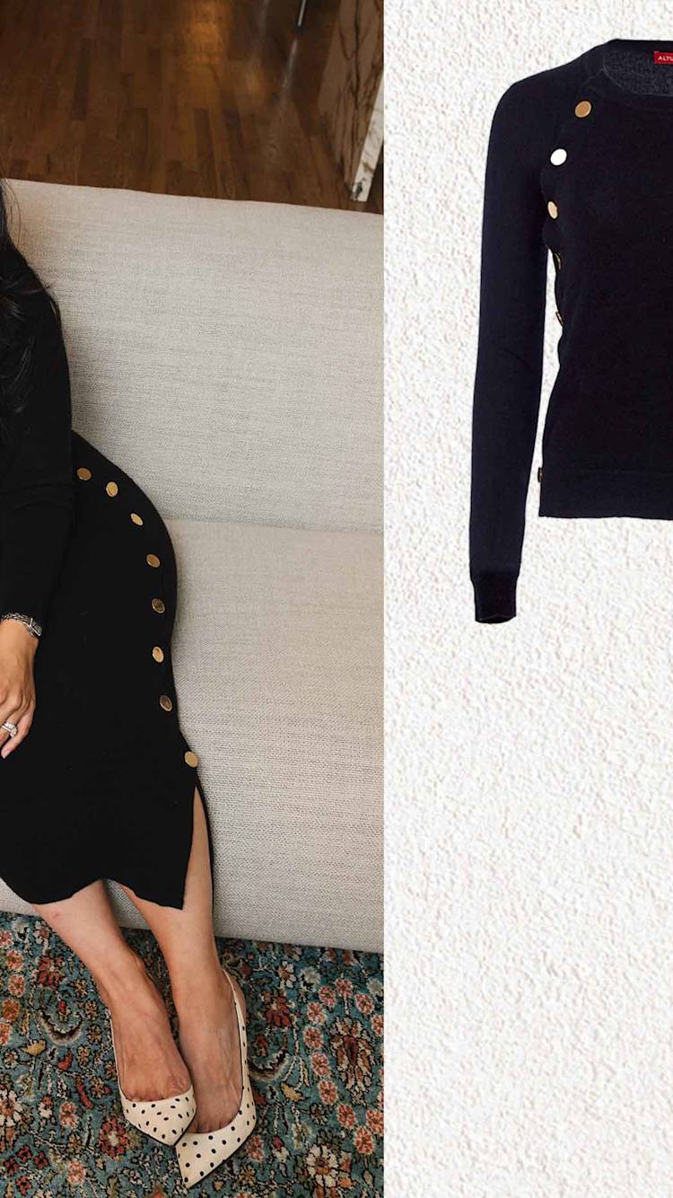 a model wears altuzarra minamoto sweater