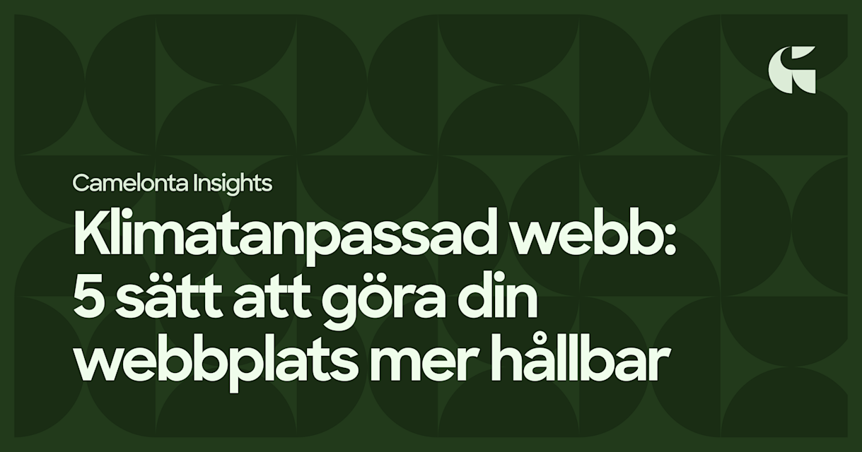Klimatanpassad webb – 5 sätt att göra din webbplats mer hållbar