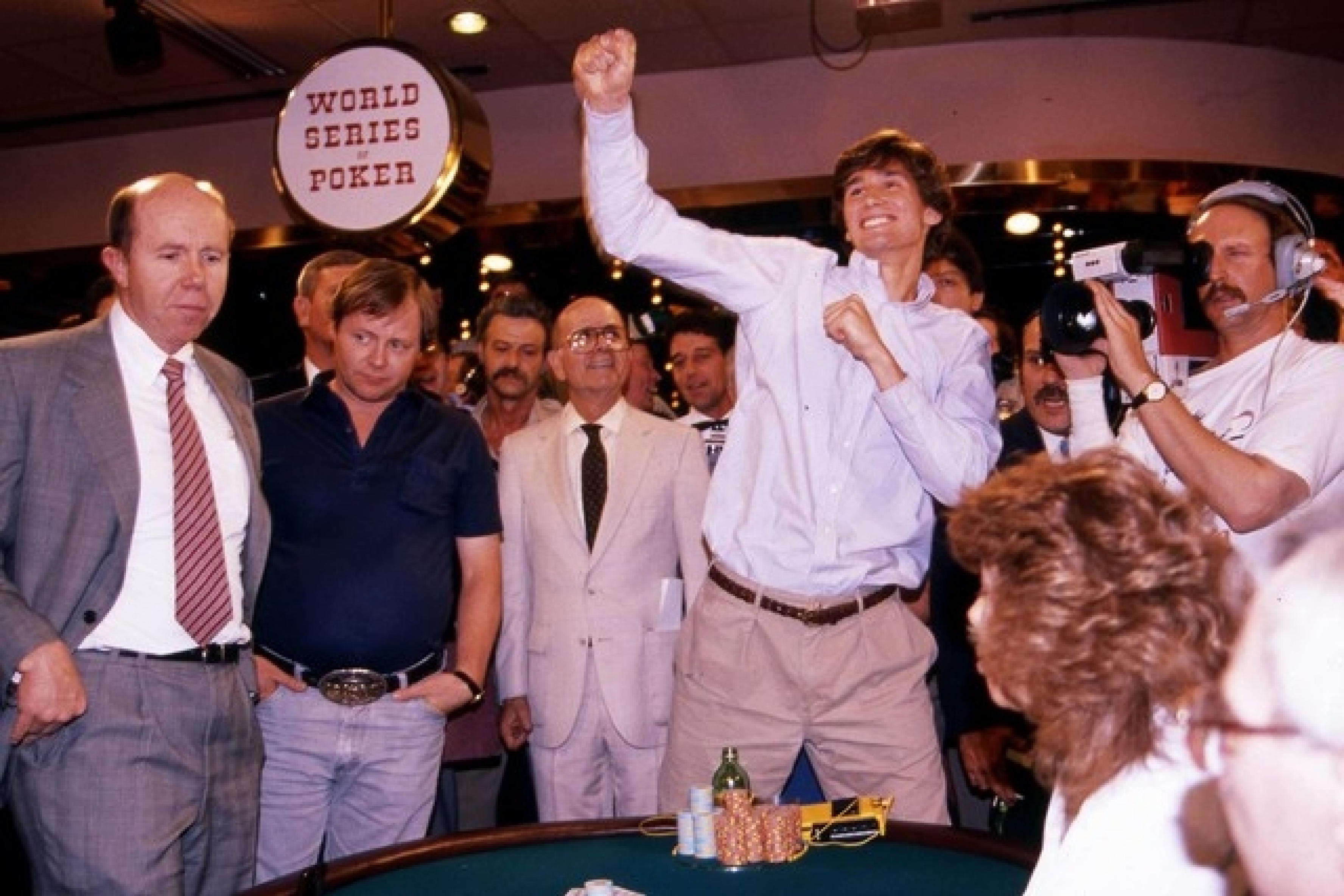 Doyle Brunson, pictured left alongside Stu Ungar, won the Main Event in back-to-back years.