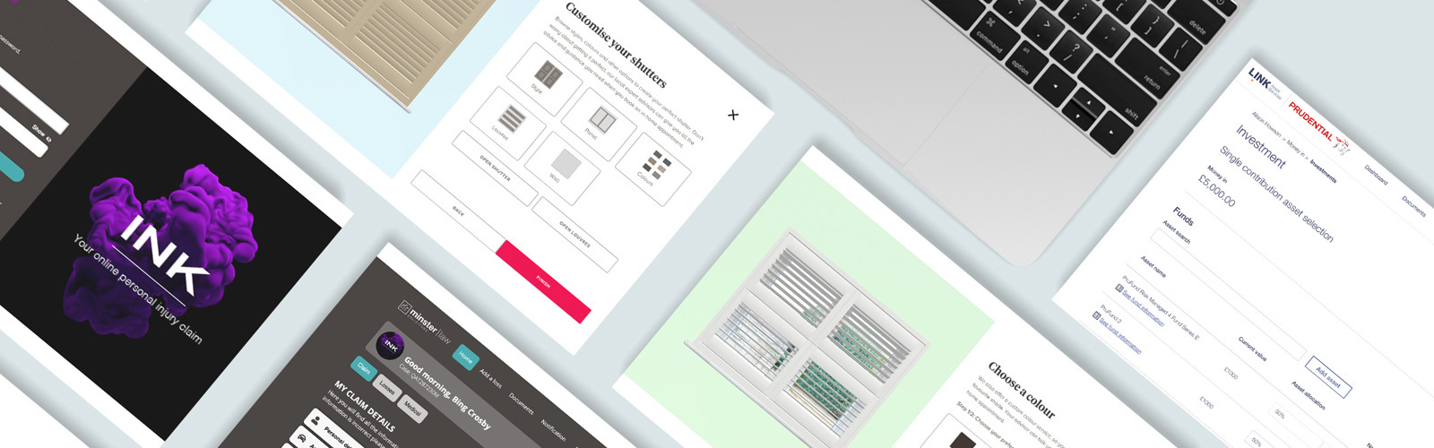Various Eden Agency web design & development projects are shown in a collage