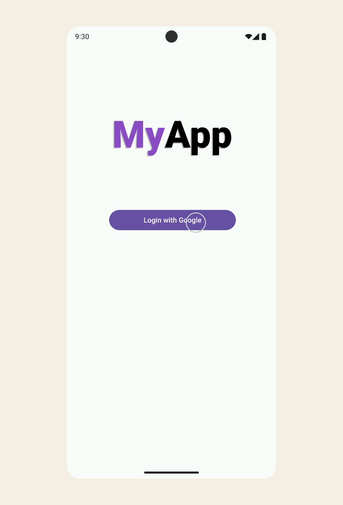 Native Sign in with Google