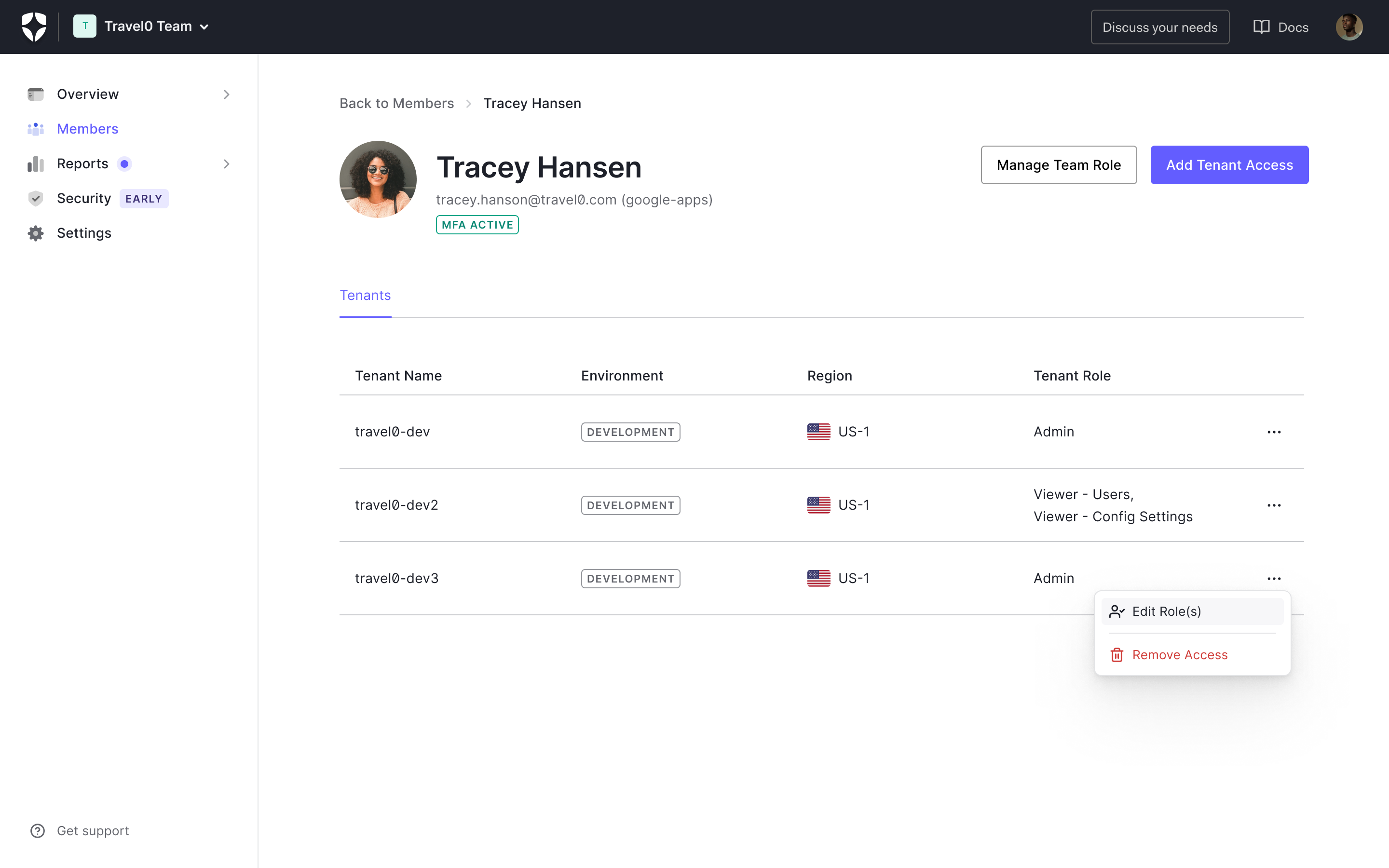 Teams Tenant Member Management Edit