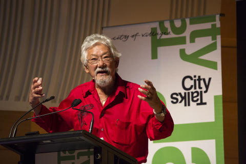 David Suzuki at CityTalks event, September 2013