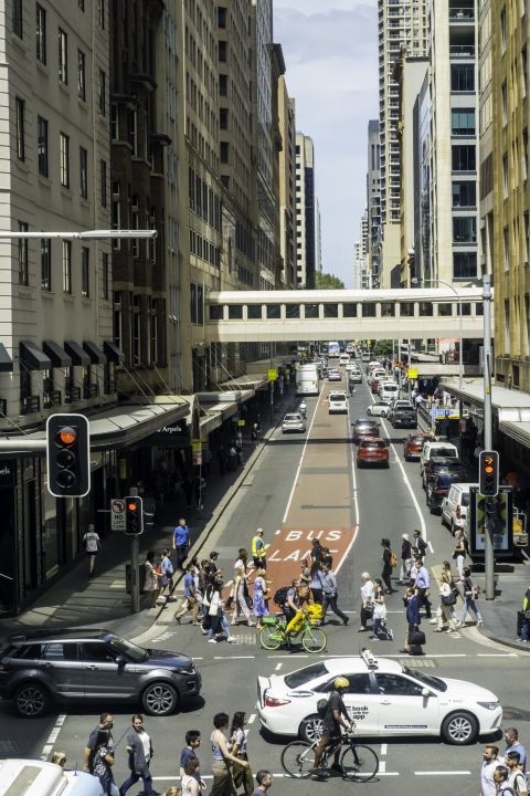 The proposed changes to Castlereagh Street will expand footpath space, making more room for people walking and outdoor dining.