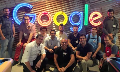 Visiting the Google offices in Sydney. Google Translate can help bridge language differences. Credit: Nader Daher / Settlement Services International