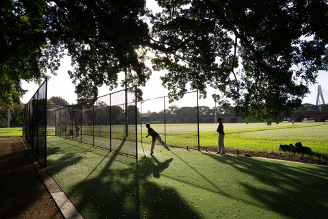 Young cricketers at Wentworth Park. Photo: Abril Felman/City of Sydney