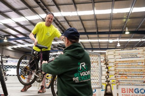 For now, most of Revolve&#39;s bikes are collected direct from people who don&#39;t want them. But Revolve is using our City of Sydney grant to look at new systems and partnerships to allow them to collect more bikes. Photo: Chris Southwood, City of Sydney.