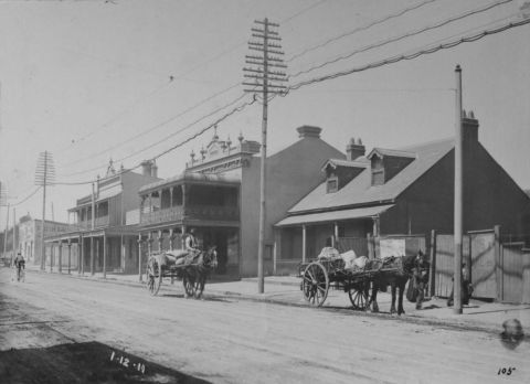 Parramatta Road Camperdown, 1911 (City of Sydney Archives A-00039044)