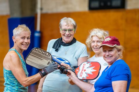 Pickleball is a fun racquet sport for all ages. 