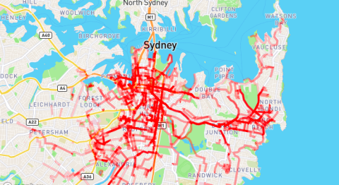 Lime Sydney Heat map