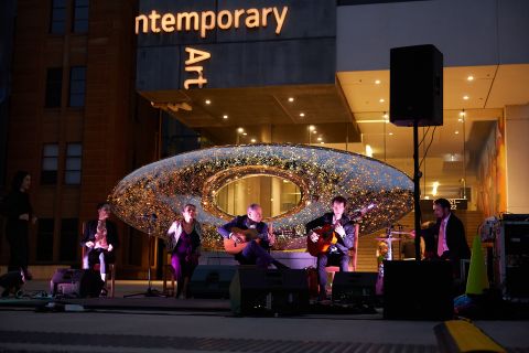 Performance at MCA Late. Image credit: Lexi Laphor.