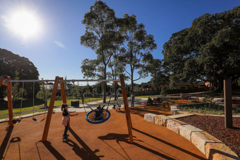 New trees, shrubs and grasses were planted in Crete Reserve Playground