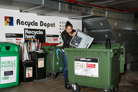E-waste bin at Bauhaus Apartments. Image: Katherine Griffiths, City of Sydney