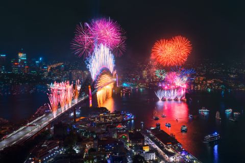NYE harbour fireworks 2019