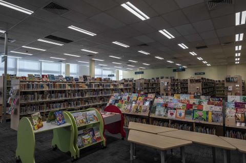 After lighting was upgraded at Ultimo Community Centre and Library. Photo: Paul Patterson / City of Sydney