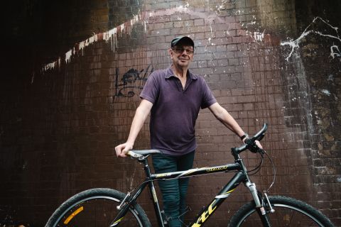 Guido Verbist wants to show that keeping old bikes out of landfill can be financially, as well as environmentally, sustainable. Photo: Chris Southwood / City of Sydney