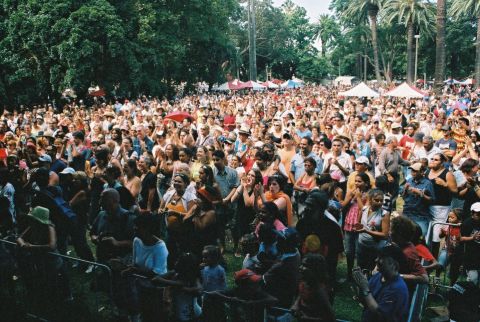 Crowds at Yabun Festival 2005, Redfern Park (City of Sydney Archives, A-00065503)