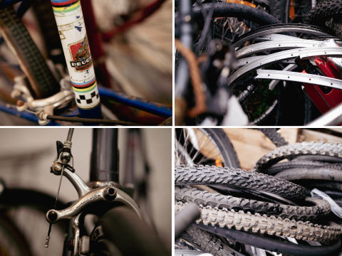 Just about every part of a bike can be recycled - steel, rubber, aluminum, plastic. Photo: Chris Southwood / City of Sydney
