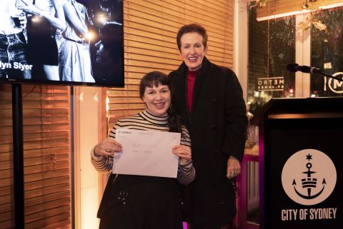 Katelyn Slyer, Australian Life people&#39;s choice with Lord Mayor Clover Moore
