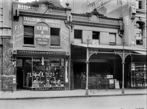 Adjoining shops at 247A and 247B Pitt Street, c.1912. City of Sydney Archives, A-01000362