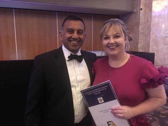 Neal Gandhi and Ciara at the Enterprise Awards