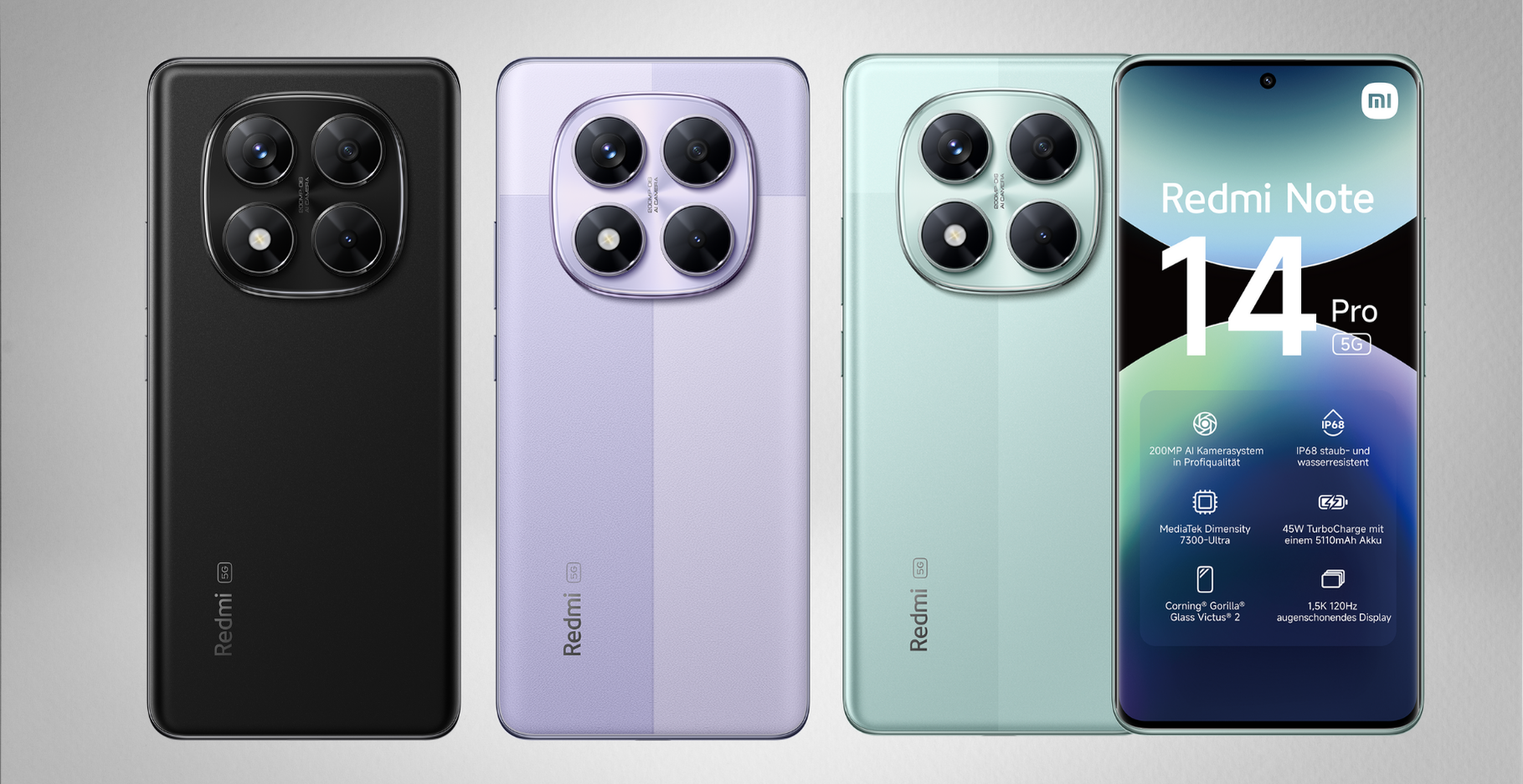 DR: Günstige Handys mit guter Kamera Produktbild  Xiaomi Redmi Note 14 Pro