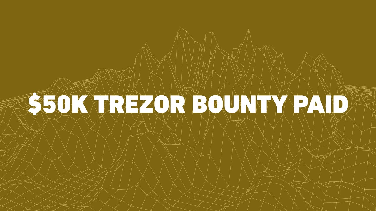 Cypherglass paid the $50,000 bounty to implement EOS on the Trezor