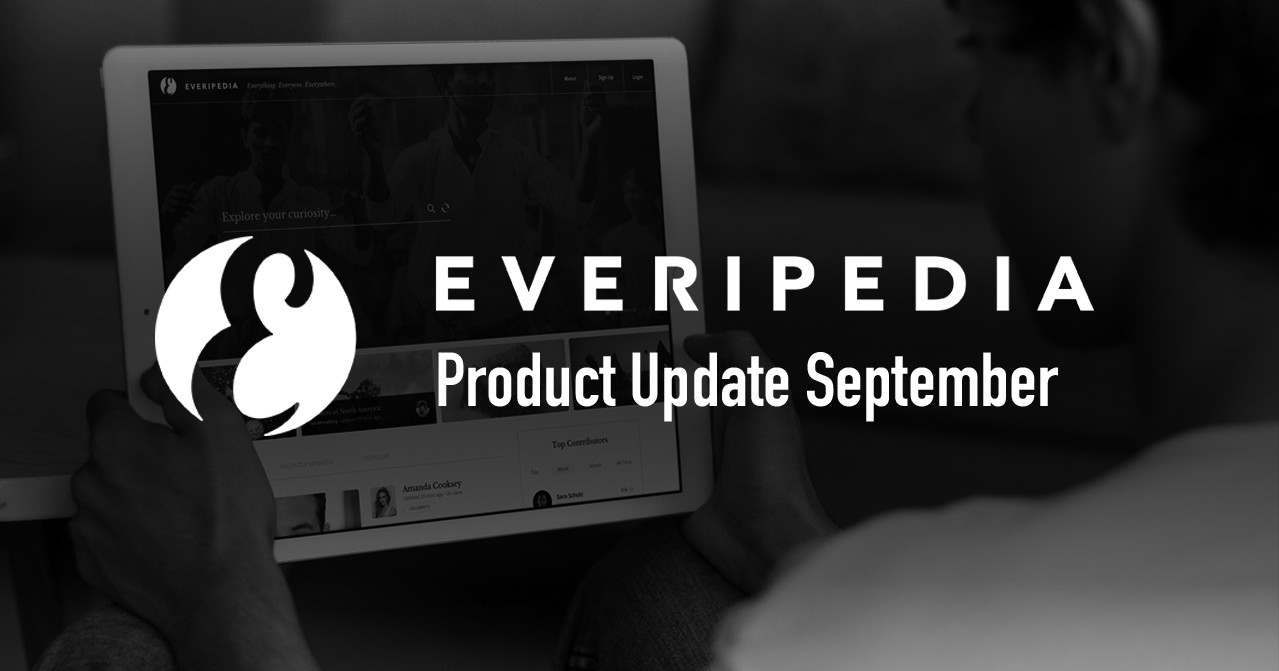 Everipedia September Product Updates