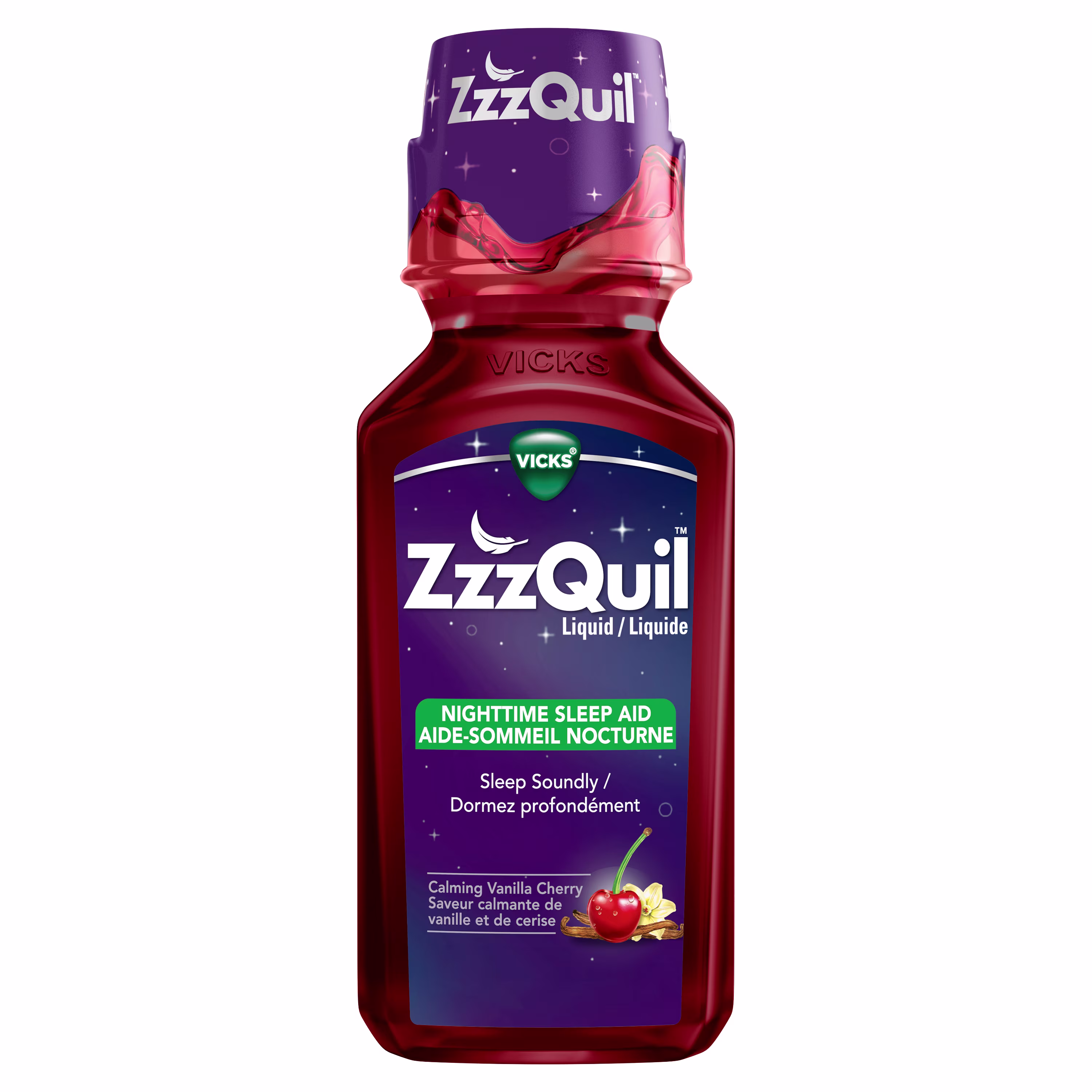 Image of ZzzQuil Calming Vanilla Cherry Liquid pack