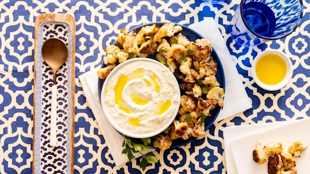 low-carb-zaatar-air-fried-cauliflower-with-herb-whipped-feta