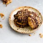 Flourless Salted Peanut Butter Chocolate Chip Cookies