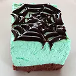 Chocolate Mint Cheesecake Bars
