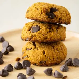 Keto Small Batch Pumpkin Chocolate Chip Cookies