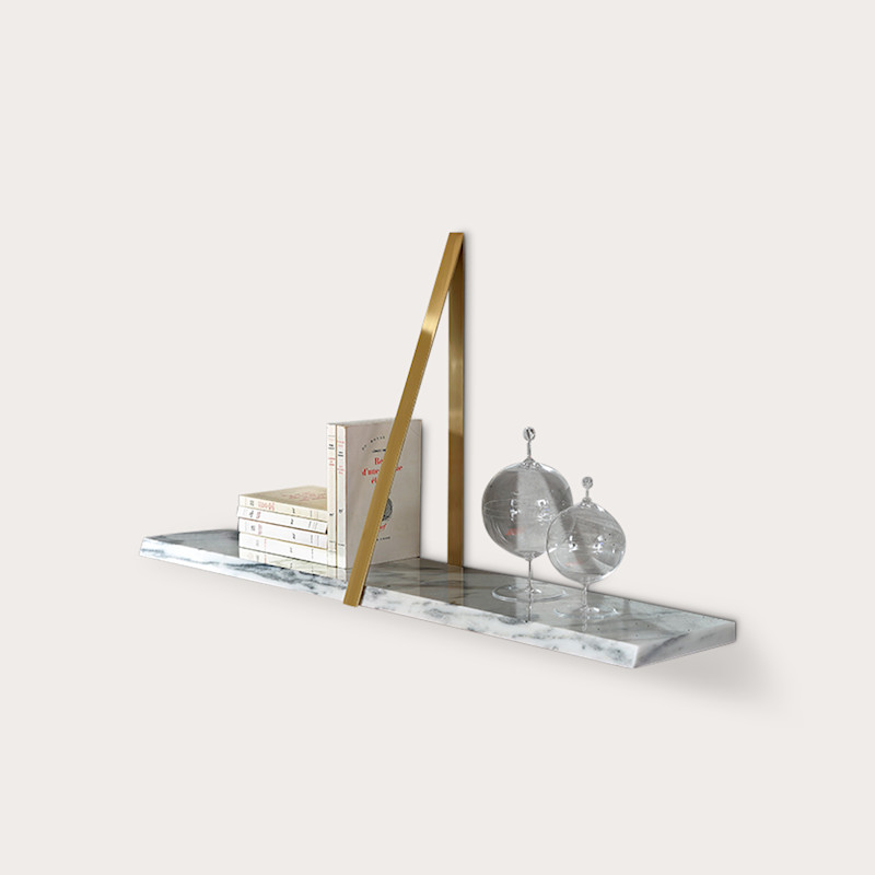 In studio photograph of T-Square Wall Shelf