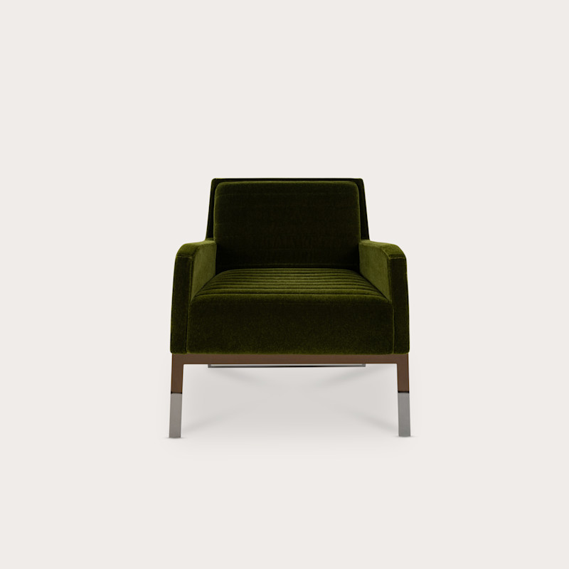 In studio photograph of Fleet Street Lounge Chair Tufted