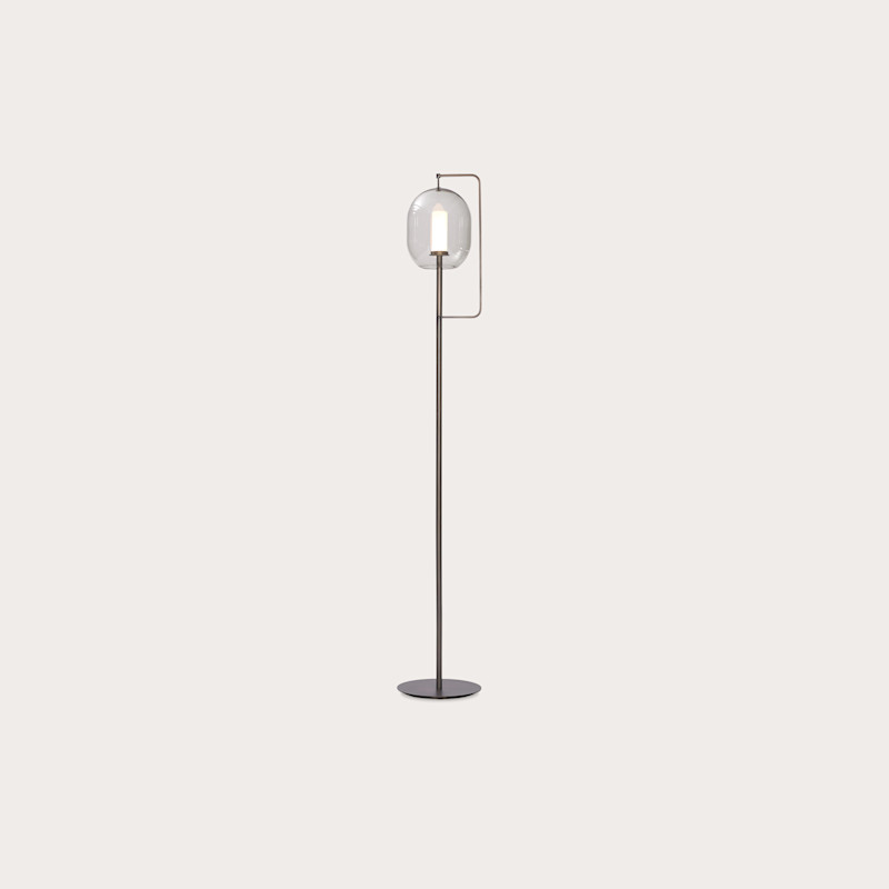In studio photograph of Lantern Light Floor Lamp Tall